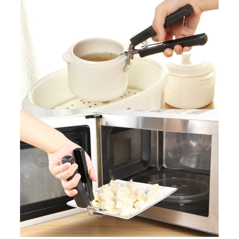 Picture of Stainless Steel+Pp+Silicone Hot Bowl Clamp, Used To Remove The Hot Bowl From The Steamer Kitchen Tool ( - Lemon Squeezer-Multicolor