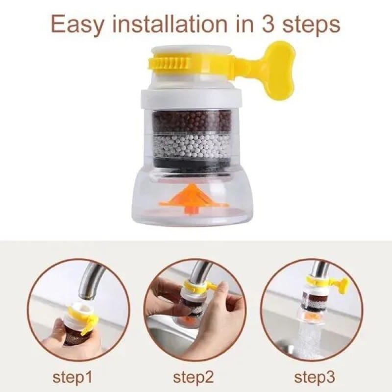 Picture of Mini Tap Water Filter for Kitchen – 1pc Simple Faucet Purifier – Clean Drinking Water Solution – Easy Install Tap Filter for Home Use – Affordable Water Purification