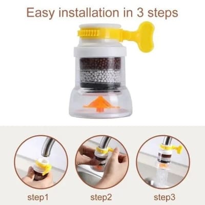 Picture of Mini Tap Water Filter for Kitchen – 1pc Simple Faucet Purifier – Clean Drinking Water Solution – Easy Install Tap Filter for Home Use – Affordable Water Purification