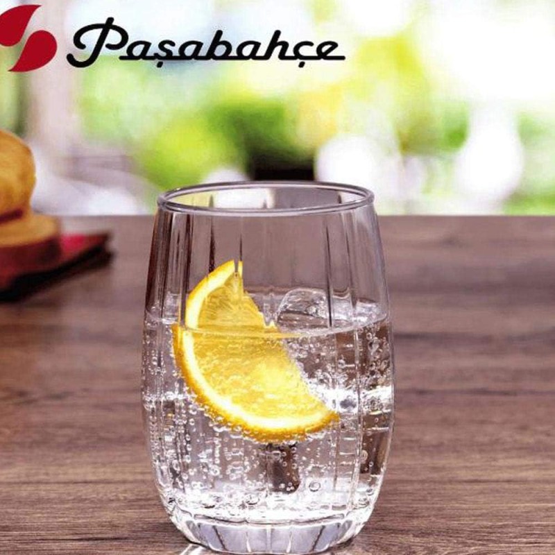 Picture of 380ML Round Soda Lime Glass Cups - Lightweight, Dishwasher Safe, Set of 6 Clear Glasses with a Timeless Classic Look