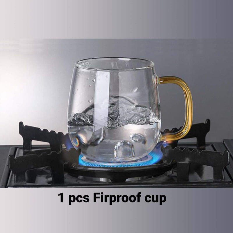 Picture of 1 pcs plain style Heat-resistant Glass Cup Coffee Cup With Handle Tea Milk Drink Mug Household Home Drinkware