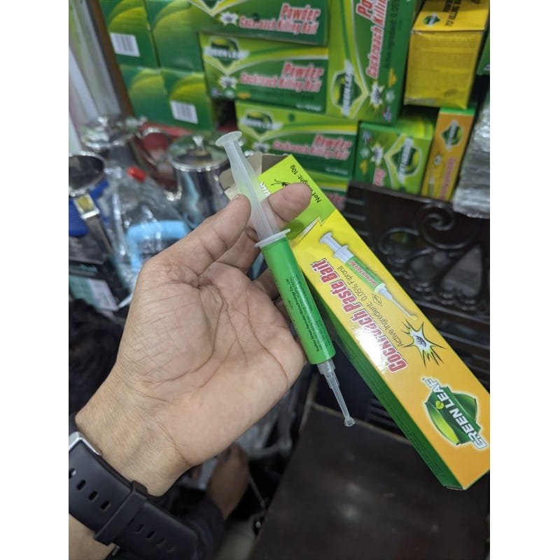 Picture of Green Leaf Cockroach Paste Bait | Highly Effective & Fast-Acting Gel | Kills Entire Colony & Eggs | Long-Lasting Indoor Pest Control Solution