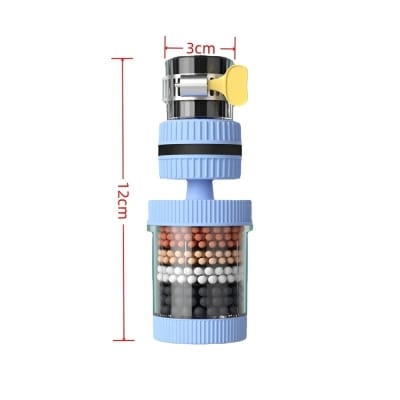 Picture of 6 Layers Water Filter Tap Purifier 360Degree Rotation Water Saving Bubbler Universal Faucet Tap Filter for Home Kitchen Bathroom
