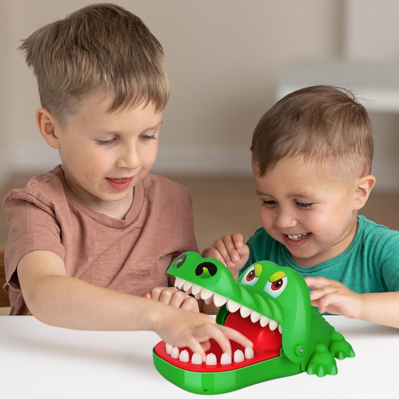 Picture of Crocodile or Cow Teeth Game – Funny Dentist Bite Finger Toy for Kids. Safe Plastic, Perfect for 3+ Years, Family Fun, Parties, and Holidays. Exciting Gift Idea for Children and Adults!
