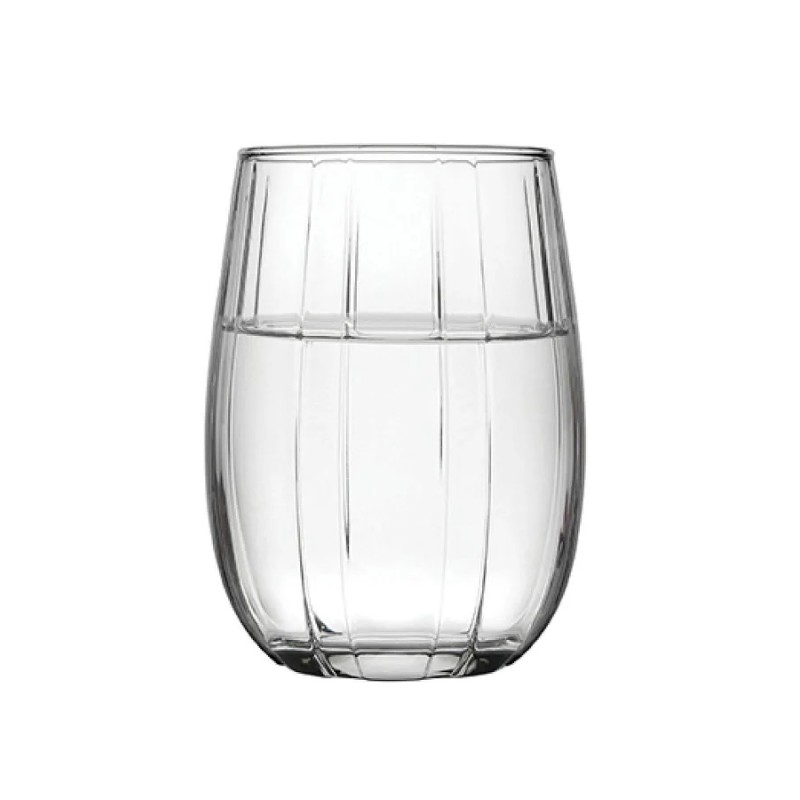 Picture of 380ML Round Soda Lime Glass Cups - Lightweight, Dishwasher Safe, Set of 6 Clear Glasses with a Timeless Classic Look