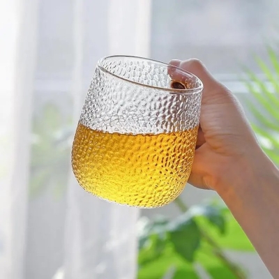 Picture of Lightweight Borosilicate Glass Mugs - Scratch Resistant Clear Round 380 ML Microwave Safe Cups for Hot and Cold Beverages - Perfect Set of 6 Stylish Tea & Coffee Mugs