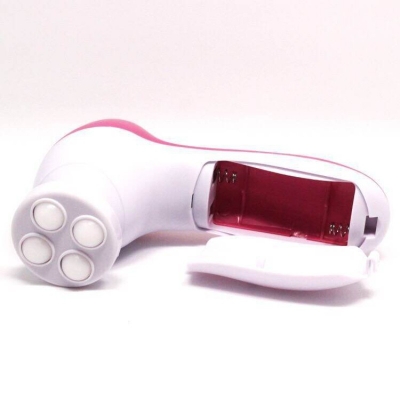 Picture of 5 in 1 Face Cleansing Brush Silicone Facial Brush Deep Cleaning Pore Cleaner Face Massage Skin Care Waterproof Facial Brush-Pink