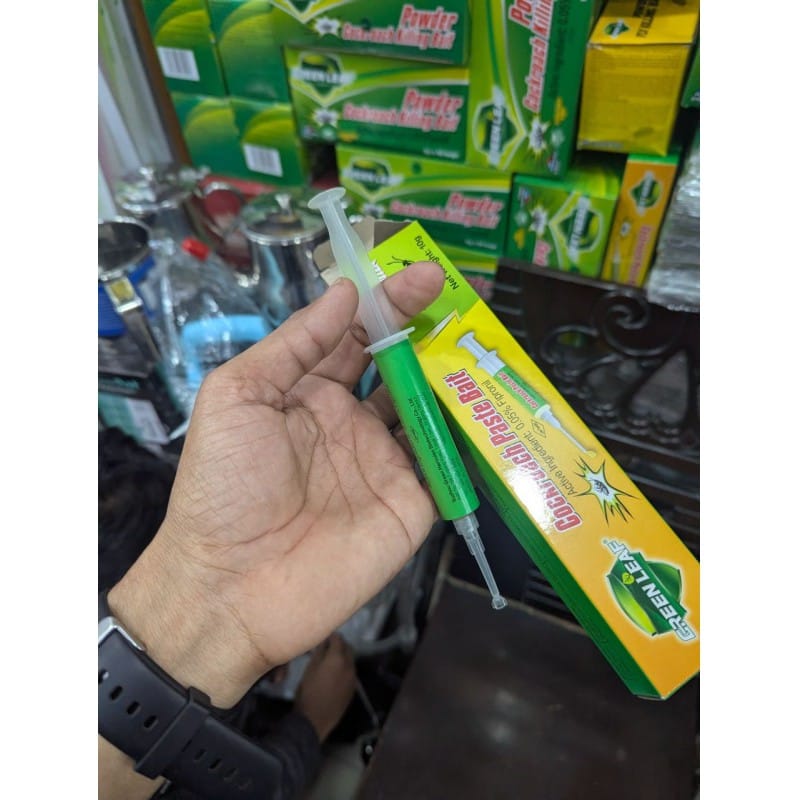 Picture of Green Leaf Cockroach Paste Bait | Highly Effective & Fast-Acting Gel | Kills Entire Colony & Eggs | Long-Lasting Indoor Pest Control Solution