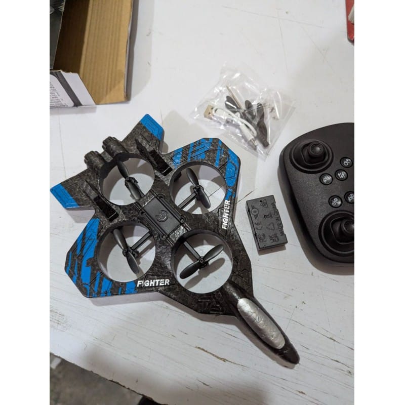 Picture of Buy high-quality Starfighter Remote Control Drone Plane with 2.4GHz technology, lightweight EPP foam material, stable altitude hold, 360-degree flip stunts, and rechargeable battery for kids and beginners seeking outdoor flying adventure today.
