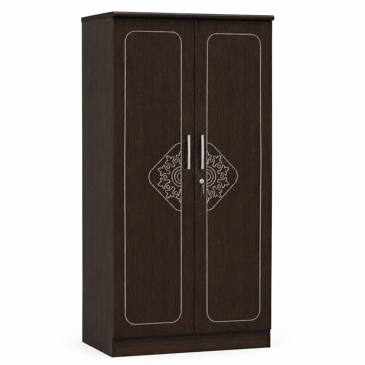 Picture of Timber Furniture Stylish 2 Door Laminated Board Wardrobe