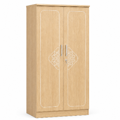 Picture of Timber Furniture Stylish 2 Door Laminated Board Wardrobe