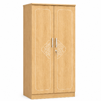 Picture of Timber Furniture Stylish 2 Door Laminated Board Wardrobe