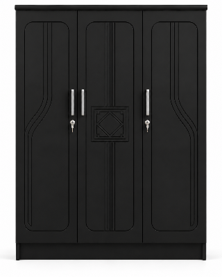 Picture of Timber Furniture Modern Design Laminated Board 3 Door Wardrobe