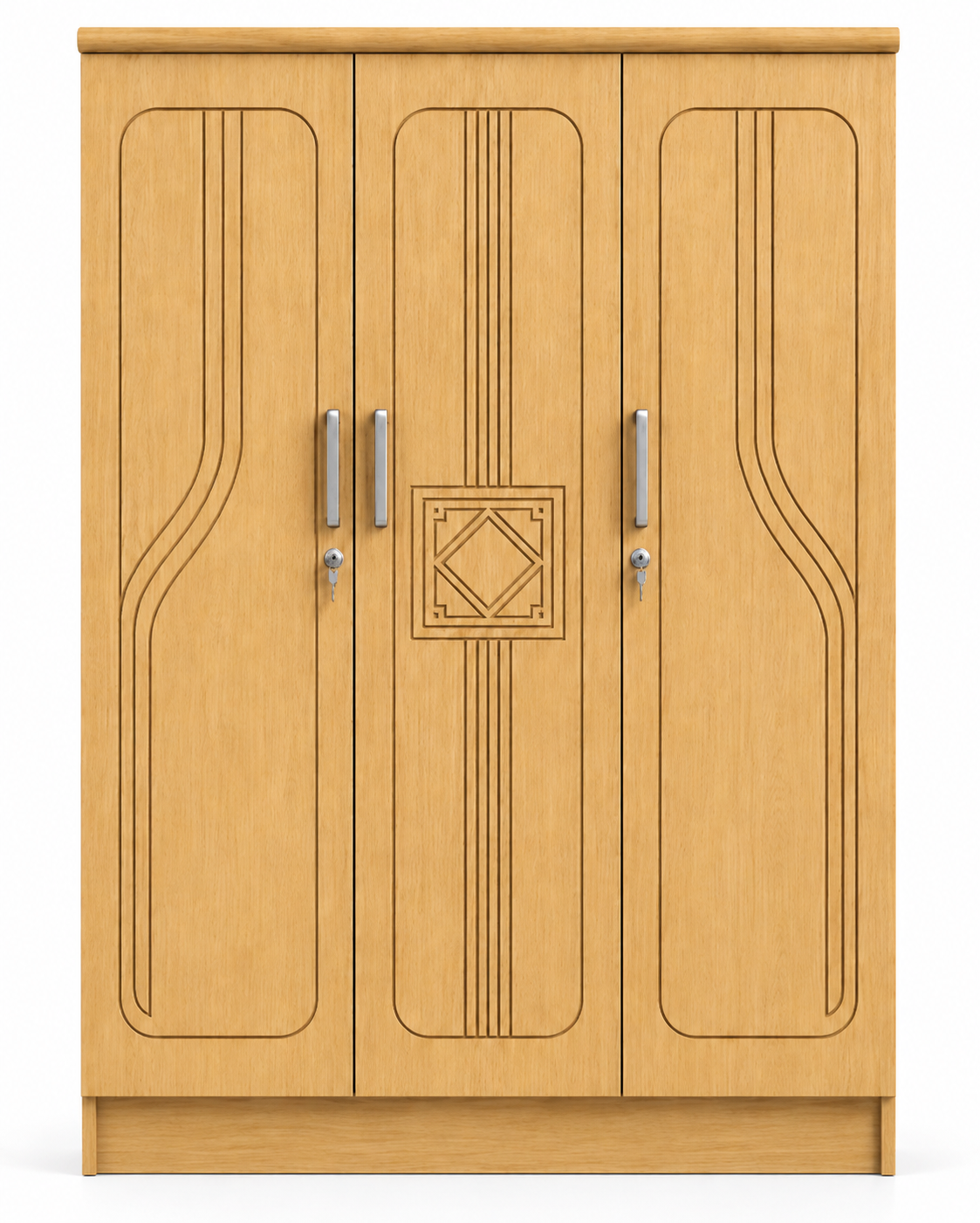 Picture of Timber Furniture Modern Design Laminated Board 3 Door Wardrobe