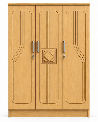 Picture of Timber Furniture Modern Design Laminated Board 3 Door Wardrobe