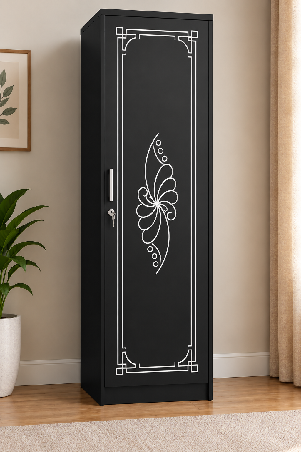 Picture of Timber Furniture Modern Design Laminated Board Single Door Wardrobe
