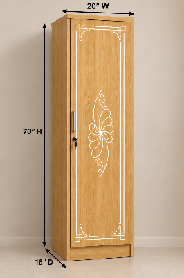 Picture of Timber Furniture Modern Design Laminated Board Single Door Wardrobe