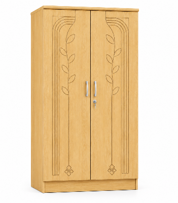 Picture of Timber Furniture Stylish 2 Door Melamine Board Wardrobe