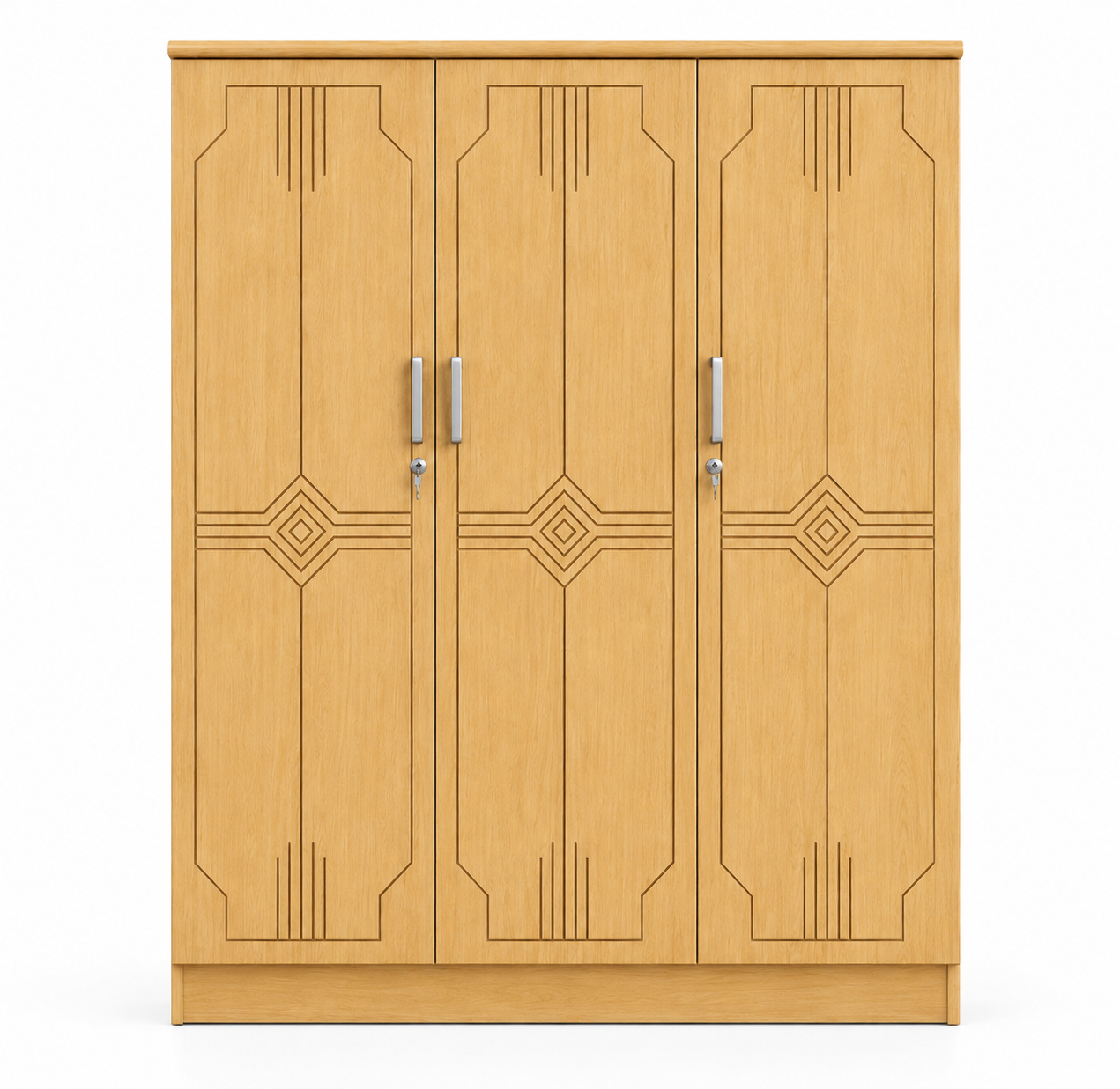 Picture of Timber Furniture Elegant Design Laminated Board 2 Door Wardrobe