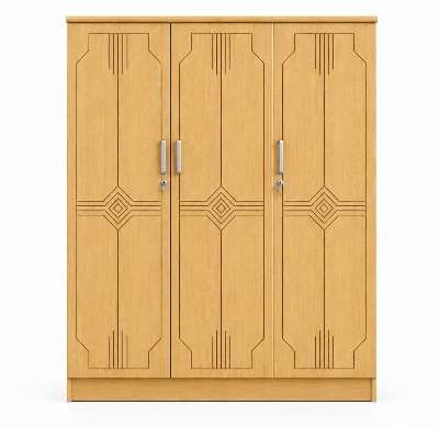 Picture of Timber Furniture Elegant Design Laminated Board 2 Door Wardrobe