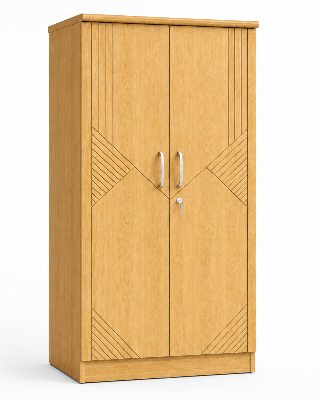 Picture of Timber Furniture Decorative Design 2 Door Melamine Wardrobe
