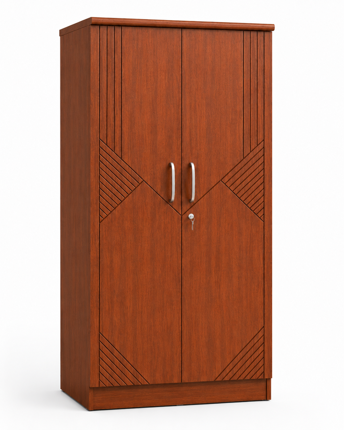 Picture of Timber Furniture Decorative Design 2 Door Melamine Wardrobe
