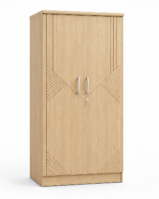 Picture of Timber Furniture Decorative Design 2 Door Melamine Wardrobe