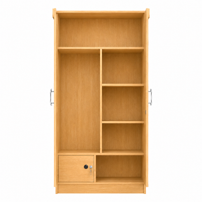Picture of Timber Furniture Decorative Design 2 Door Melamine Wardrobe