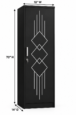 Picture of Timber Furniture Modern Laminated Board 1 Door Wardrobe