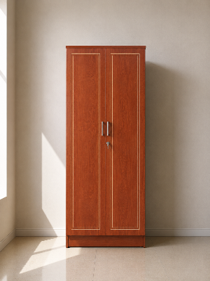 Picture of Timber Furniture Elegant 2 Door Melamine Board Wardrobe