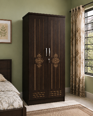 Picture of Timber Furniture Decorative Design Laminated Board 2 Door Wardrobe