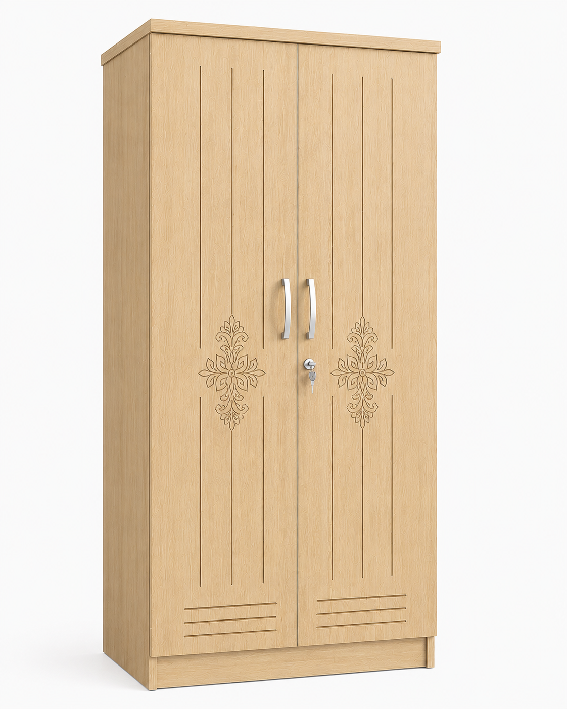 Picture of Timber Furniture Decorative Design Laminated Board 2 Door Wardrobe