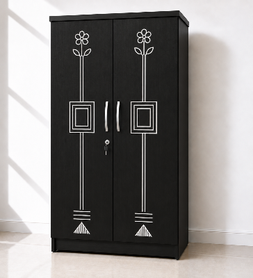 Picture of Timber Furniture Stylish 2 Door Melamine Board Wardrobe
