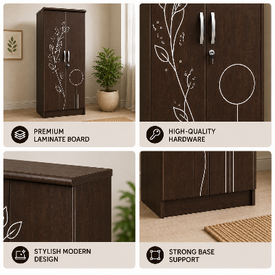 Picture of Timber Furniture Stylish 3 Door Laminated Board Wardrobe
