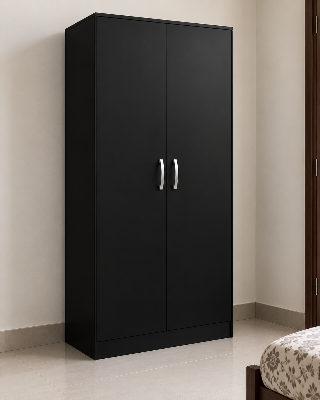 Picture of Timber Furniture Modern Melamine Board 2 Door Wardrobe 24 W × 12 D × 70 H Inches