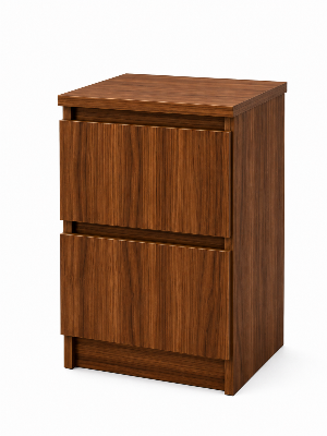 Picture of Timber Furniture Modern Design Melamine Board 2 Drawer Bedside Table