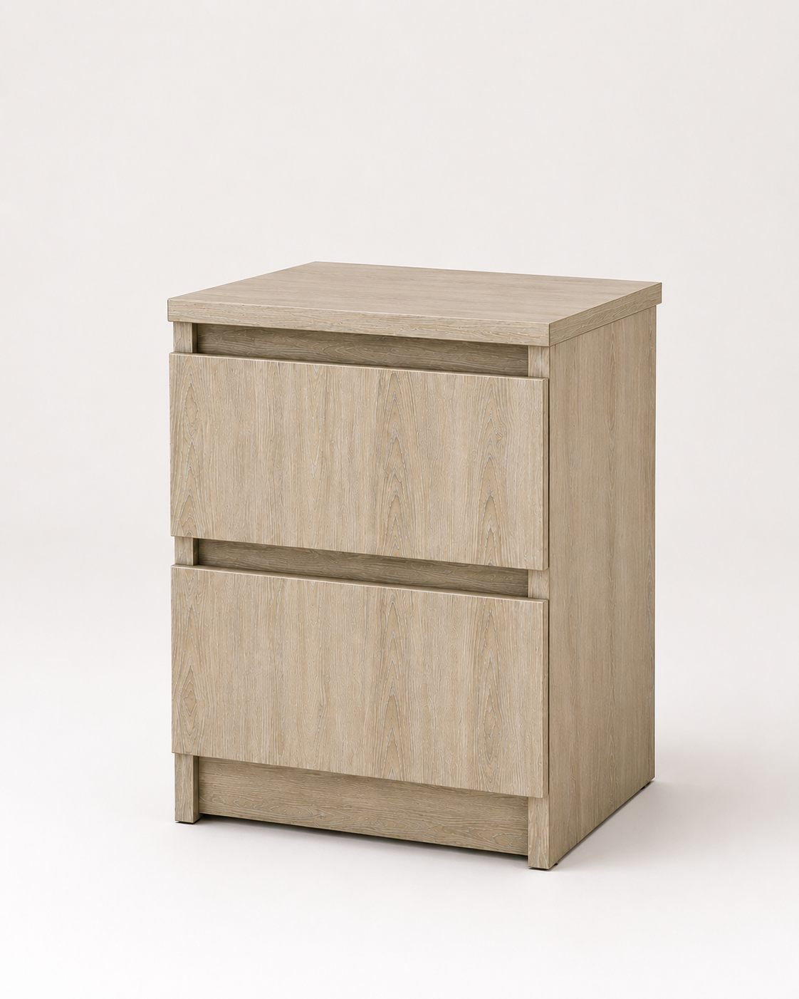 Picture of Timber Furniture Stylish 2 Drawer Laminated Board Nightstand