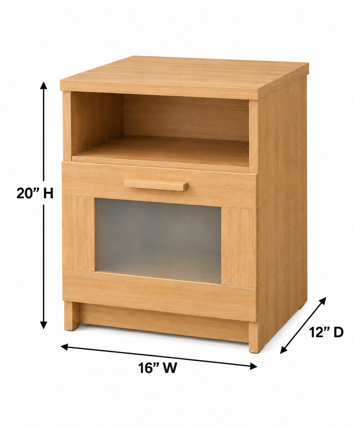 Picture of Timber Furniture Open Shelf Melamine Board Bedside Table