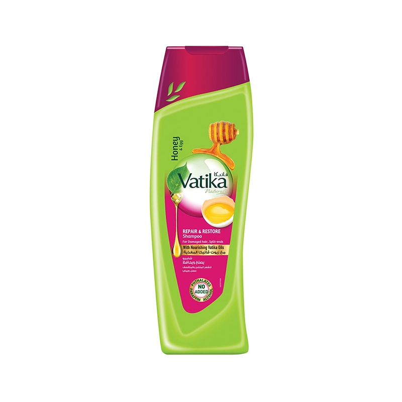 Picture of International UAE product Vatika Naturals Repair And Restore Shampoo with Honey and Egg -400ml