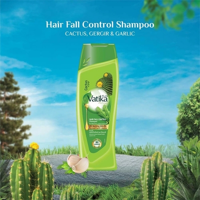 Picture of Vatika Naturals Hair Fall Control Shampoo - Cactus & Gergir-400ml