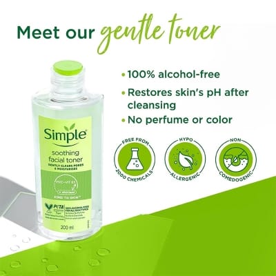 Picture of International UK product Simple Kind To Skin Soothing Facial Toner (200ml)
