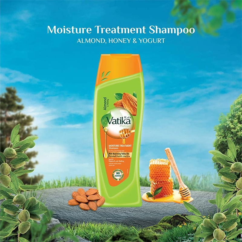 Picture of International UAE product Vatika Naturals Moisture Treatment Shampoo with Almond and Honey - 400ml