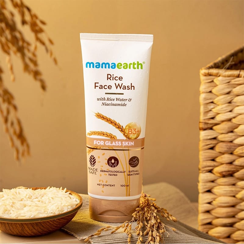 Picture of Mamaearth Rice Face Wash for Glassy Skin with Rice Water & Niacinamide 100 ml