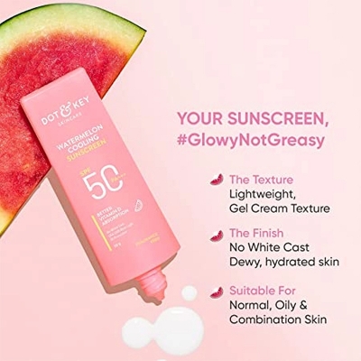 Picture of Dot & Key Watermelon Hyaluronic Cooling Sunscreen SPF 50+++ 80 gm