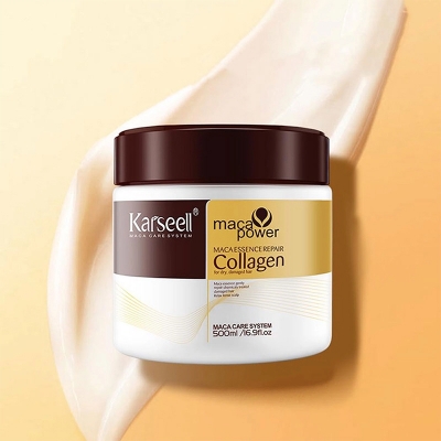 Picture of Karseel Professional Hair Smoothing Collagen Treatment 500ml Organic Argan Oil Hair Mask