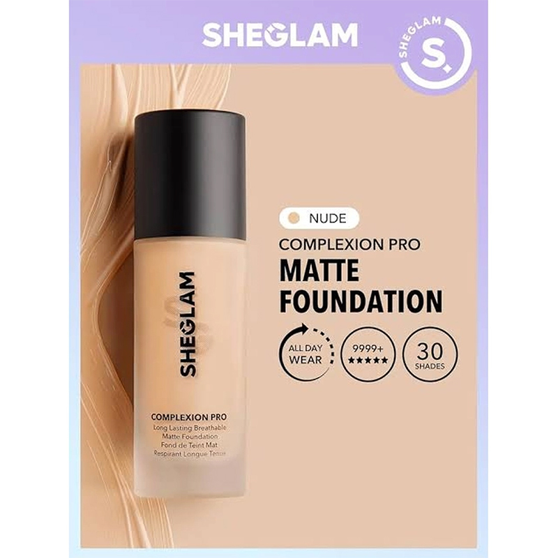 Picture of 𝐒𝐡𝐞𝐠𝐥𝐚𝐦 𝐂𝐨𝐦𝐩𝐥𝐱𝐭𝐢𝐨𝐧 𝐏𝐫𝐨 𝐋𝐨𝐧𝐠 𝐋𝐬𝐭𝐢𝐧𝐭 Sheglam Foundation