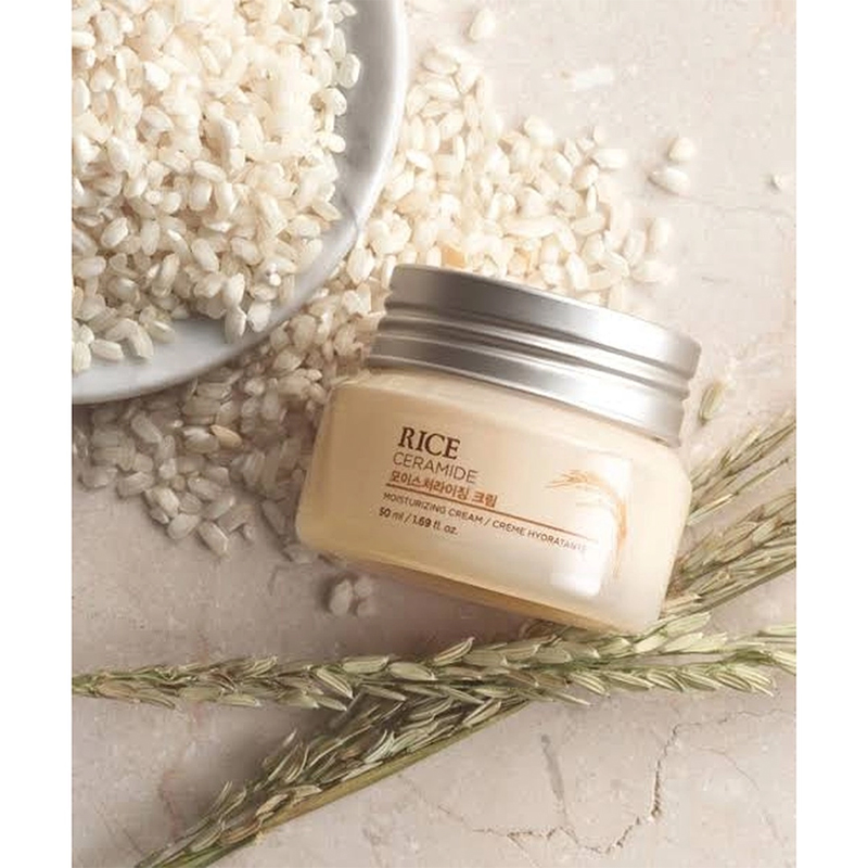 Picture of THE FACE SHOP Rice Ceramide Moisturizing Cream | Rich Moisturizer for Smooth & Glowing Skin |