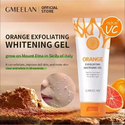 Picture of GMEELAN Orange Exfoliating Whitening Gel Scrub Face Body Brightening 50 g
