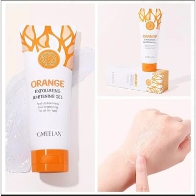 Picture of GMEELAN Orange Exfoliating Whitening Gel Scrub Face Body Brightening 50 g