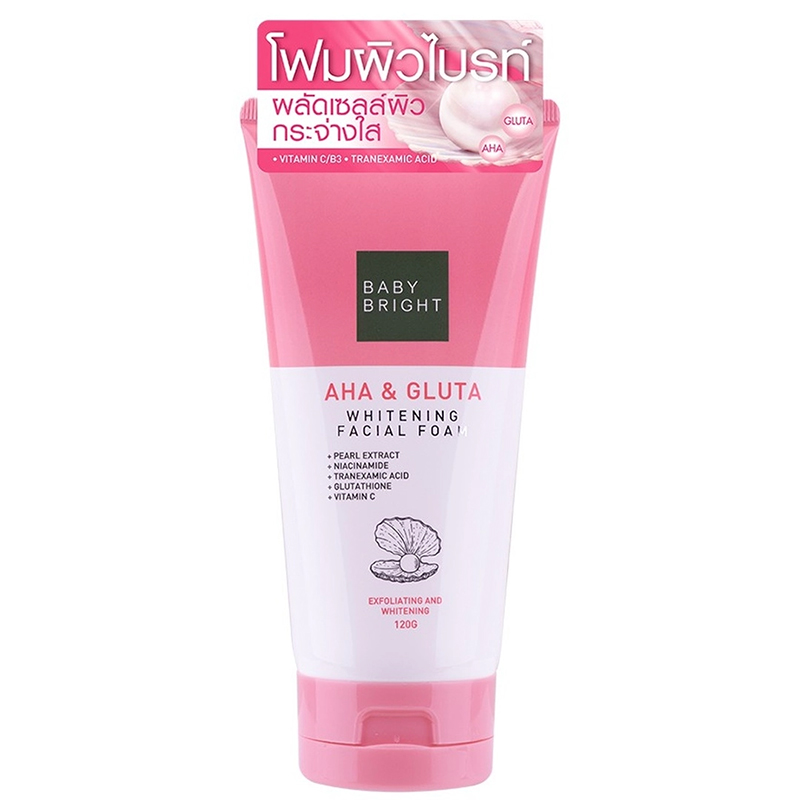 Picture of Baby Bright AHA & Gluta Whitening facial foam Best Face Wash 120ml